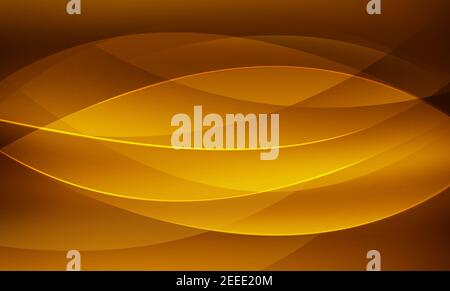 Golden Shining Lines abstrakte Hintergrundbilder. Moderne goldene Linien Hintergrund Stockfoto