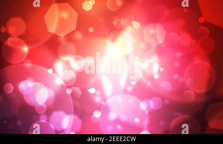 Bokeh-Hintergrund im achteckigen Stil. Neue und moderne bunte Bokeh Hintergrundbilder Stockfoto