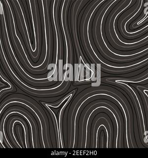 Australian Waterhole Landscape Aboriginal Art Hintergrund im Vektorformat. Stock Vektor