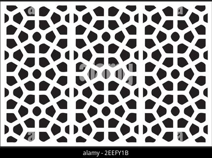 chinesische mdf cnc Router Laser Schnittmuster Design für mdf Holz schneiden Vektor.Laser schneiden Vorlagen mit floralen Muster. Holz- oder Metallschnitt, Stock Vektor