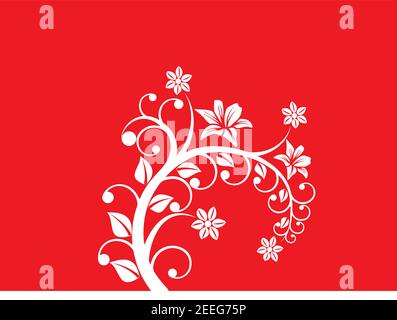 Blume Motiv Skizze für Design.Floral nahtlose Hintergrund. Dekoratives Blütenmuster. Florale nahtlose Textur mit Blumen.rote Rose. Blumenmotiv für Stock Vektor