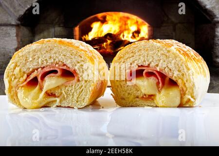 Vorspeise gefüllt mit Käse Stockfoto