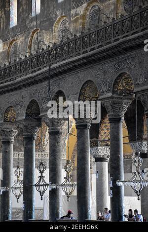 Hagia Sophia Heilige große Moschee von innen Stockfoto