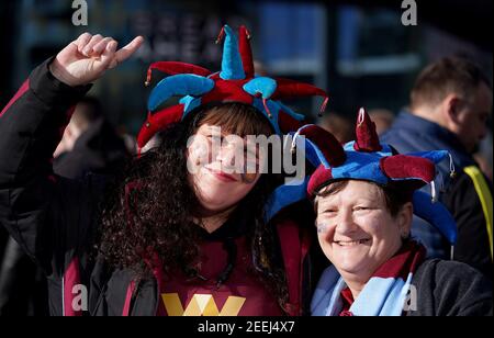 Datei-Foto vom 01-03-2020 von Fans im Wembley Stadium, London. Ausgabedatum: Dienstag, 16. Februar 2021. Stockfoto