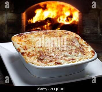 Geröstete Lasagne Stockfoto