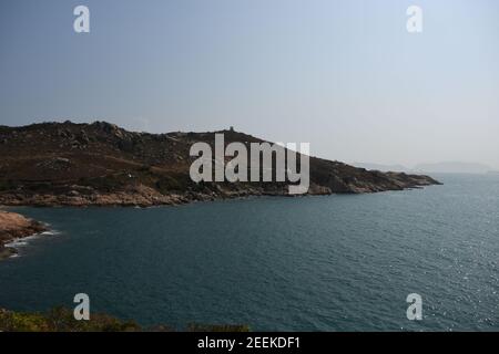 Panoramablick auf die Insel Po Toi, Hongkong Stockfoto