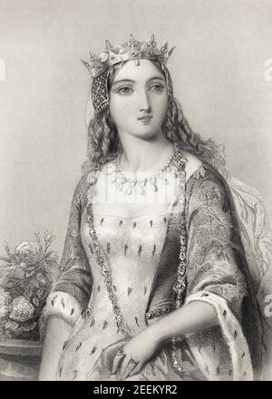 Margarete von Anjou, 1430 – 1482, Königin von England und Königin von Frankreich Stockfoto