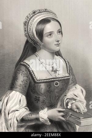 Catherine Parr, 1512 – 1548, Königin von England und Irland, als letzte der sechs Ehefrauen von König Heinrich VIII Stockfoto