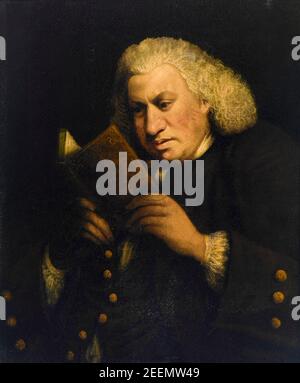 Dr. Samuel Johnson (1709-1784), englischer Schriftsteller, veröffentlicht 'A Dictionary of the English Language' im Jahr 1755, Portrait Malerei von Frances Reynolds, 1783 Stockfoto