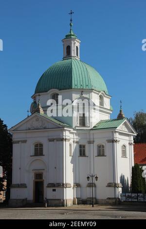 St. Kazimierz Kirche in Warschau, Polen Stockfoto