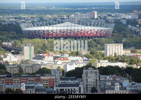 Das Nationalstadion in Warschau, Polen Stockfoto