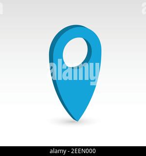 Kartenzeiger - 3D Vektorobjekt Stock Vektor