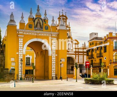 Tor der Macarena in Sevilla, Andalusien, Spanien Stockfoto