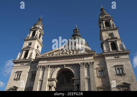 Außenansicht der St.-Istvans-Basilika, Budapest, Ungarn. Stockfoto