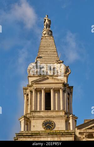 st. georges Kirche bloomsbury Turm Stockfoto