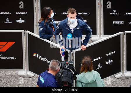 Interview KVYAT Daniil (rus), Scuderia AlphaTauri Honda AT01, Portrait während der Formel 1 Aramco Magyar Nagydij 2020, großer Preis von Ungarn vom 17. Bis 19. Juli 2020 auf dem Hungaroring, in Budapest, Ungarn - Foto Antonin Vincent / DPPI Stockfoto