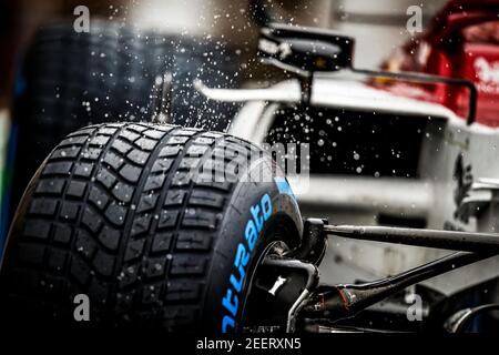 Pirelli Regenreifen während der Formel 1 Aramco Magyar Nagydij 2020, großer Preis von Ungarn vom 17. Bis 19. Juli 2020 auf dem Hungaroring, in Budapest, Ungarn - Foto Florent Gooden / DPPI Stockfoto