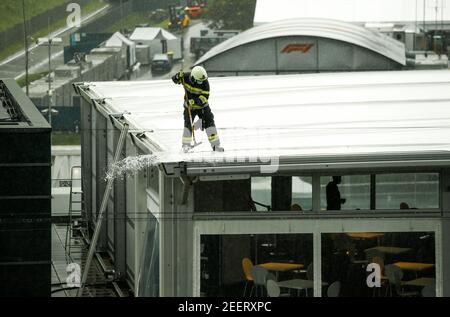 Regen, Pluie, Illustration während der Formel 1 Pirelli Grosser Preis der Steiermark 2020, Steirischer Grand Prix vom 10. Bis 12. Juli 2020 auf dem Red Bull Ring, in Spielberg, Österreich - Foto DPPI Stockfoto