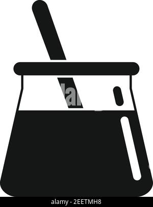 Wachs Topf Stick Symbol, einfachen Stil Stock Vektor