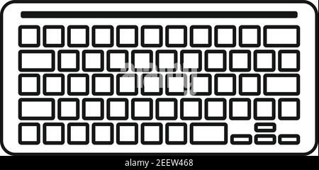 Programmierung Tastatur Symbol, einfache Stil Stock Vektor