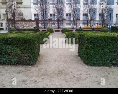 Ossolineum Barockgarten in Breslau Stadt Stockfoto