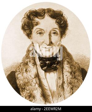 Ein frühes Porträt von Charles Didelot, dem Erfinder des Ballettschuhs. - Charles-Louis Didelot ( 1767-1837 ) war ein französischer Tänzer, am besten dafür bekannt, der Schöpfer der Ballettschuhe. Er war auch ein bekannter Choreograph und der Sohn von Charles Didelot, dem Tanzmeister des Königs von Schweden. Seine Karriere endete 1806 nach einem Unfall am Bein und dem Tod seiner Frau Rose Stockfoto