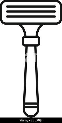 Rasiermesser Symbol, Umriss Stil Stock Vektor