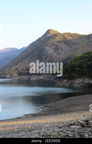 Steinbruch neben Dolbadarn Castle, Llanberis Snowdonia National Park, Caernarfon, North West Wales, Großbritannien Stockfoto