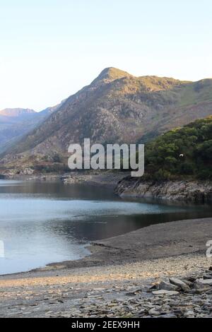 Steinbruch neben Dolbadarn Castle, Llanberis Snowdonia National Park, Caernarfon, North West Wales, Großbritannien Stockfoto