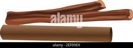Zimtstangen Symbol, Cartoon-Stil Stock Vektor