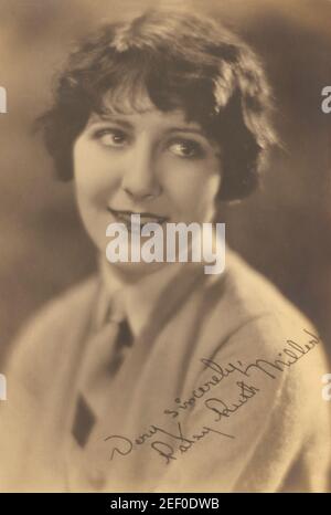 Amerikanische Schauspielerin Patsy Ruth Miller, Head and Shoulders Publicity Portrait, 1920er Jahre Stockfoto