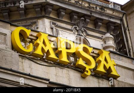 Bukarest, Rumänien - 05. Februar 2021: Das Hotel Capsa befindet sich an der Victory Avenue in Bukarest, Rumänien. Stockfoto