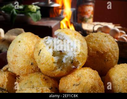 Kabeljau-Kuchen Stockfoto