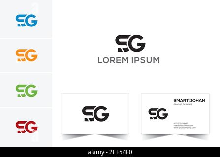 SG-Logo und -Symbol Stock Vektor