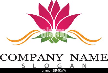 Schönheit Vektor Blumen design Logo-Vorlage-Symbol Stock Vektor
