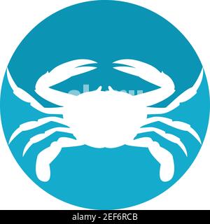 Crab Logo Vorlage Vektor Symbol Illustration Design Stock Vektor