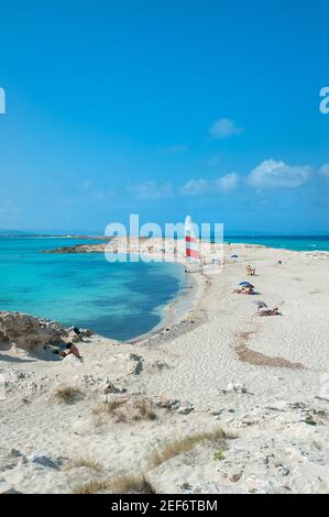 Playa de ses illetes, Formentera, Balearen, Spanien Stockfoto