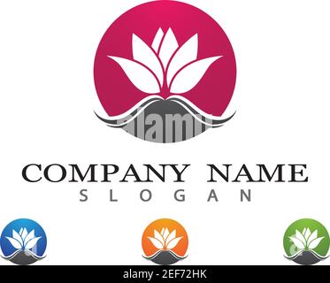 Schönheit Vektor Blumen design Logo-Vorlage-Symbol Stock Vektor