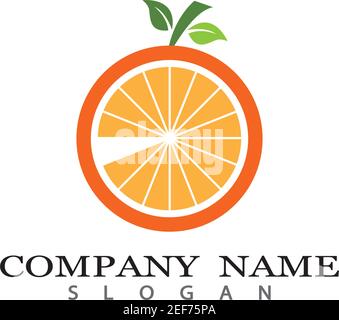 Orange Logo Vorlage Vektor Symbol Illustration Design Stock Vektor