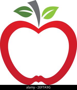 Apple Logo Vorlage Vektor Symbol Illustration Design Stock Vektor