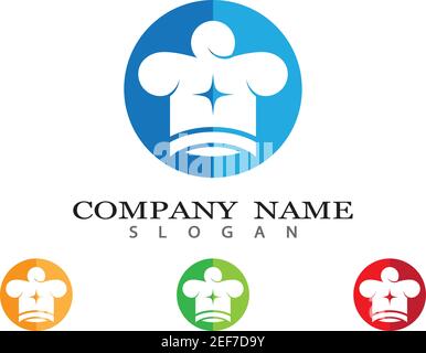 Hat Chef Logo Vorlage Vektor Symbol Illustration Design Stock Vektor