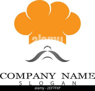 Hat Chef Logo Vorlage Vektor Symbol Illustration Design Stock Vektor