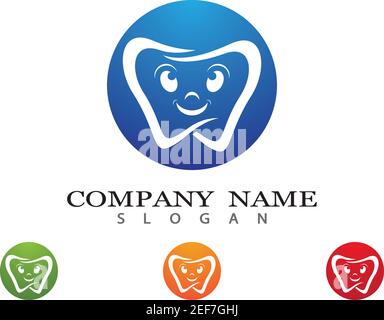 Zahnmedizinische logo Template Vector Illustration Icon Design Stock Vektor