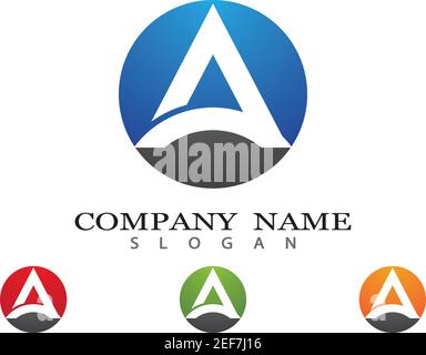 Schreiben Sie ein Logo Vektor Symbol Illustration Design Stock Vektor