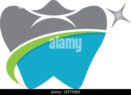 Zahnmedizinische logo Template Vector Illustration Icon Design Stock Vektor