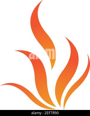Feuer Flamme Logo Vorlage Vektor Icon Öl-, Gas- und Energiewirtschaft Logokonzept Stock Vektor