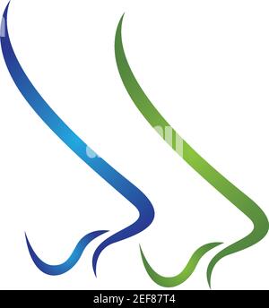 Nase Logo Vorlage Vektor Symbol Illustration Design Stock Vektor