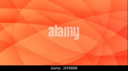 Orange Verlauf abstrakte Hintergrundkurven und Wellen Hintergrund Tapete. Moderner Kreisstil Stockfoto