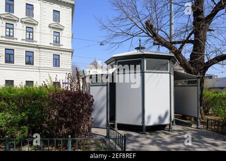 Wien, Rauscherstraße, alte öffentliche Bedrofnisanstalt Stockfoto