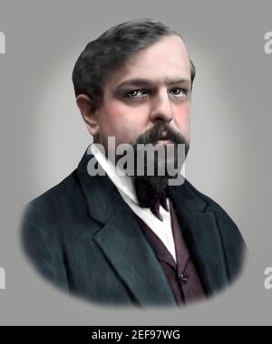 Claude Debussy 1862-1918 französische Komponist Stockfoto